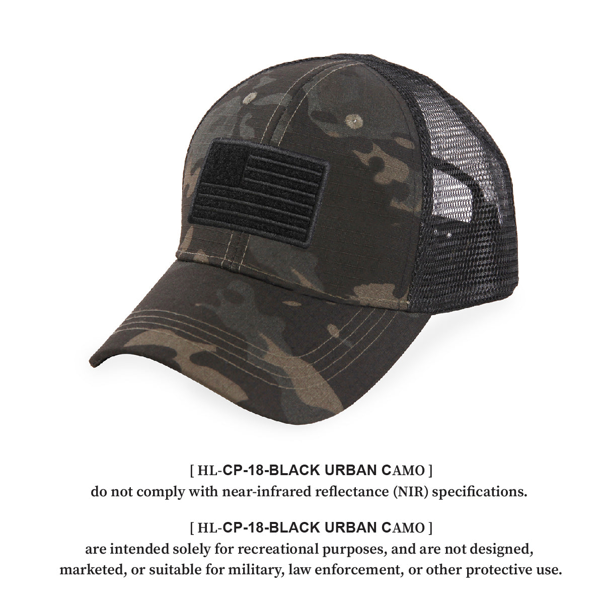 American Flag Velcro - Trucker Mesh Hat