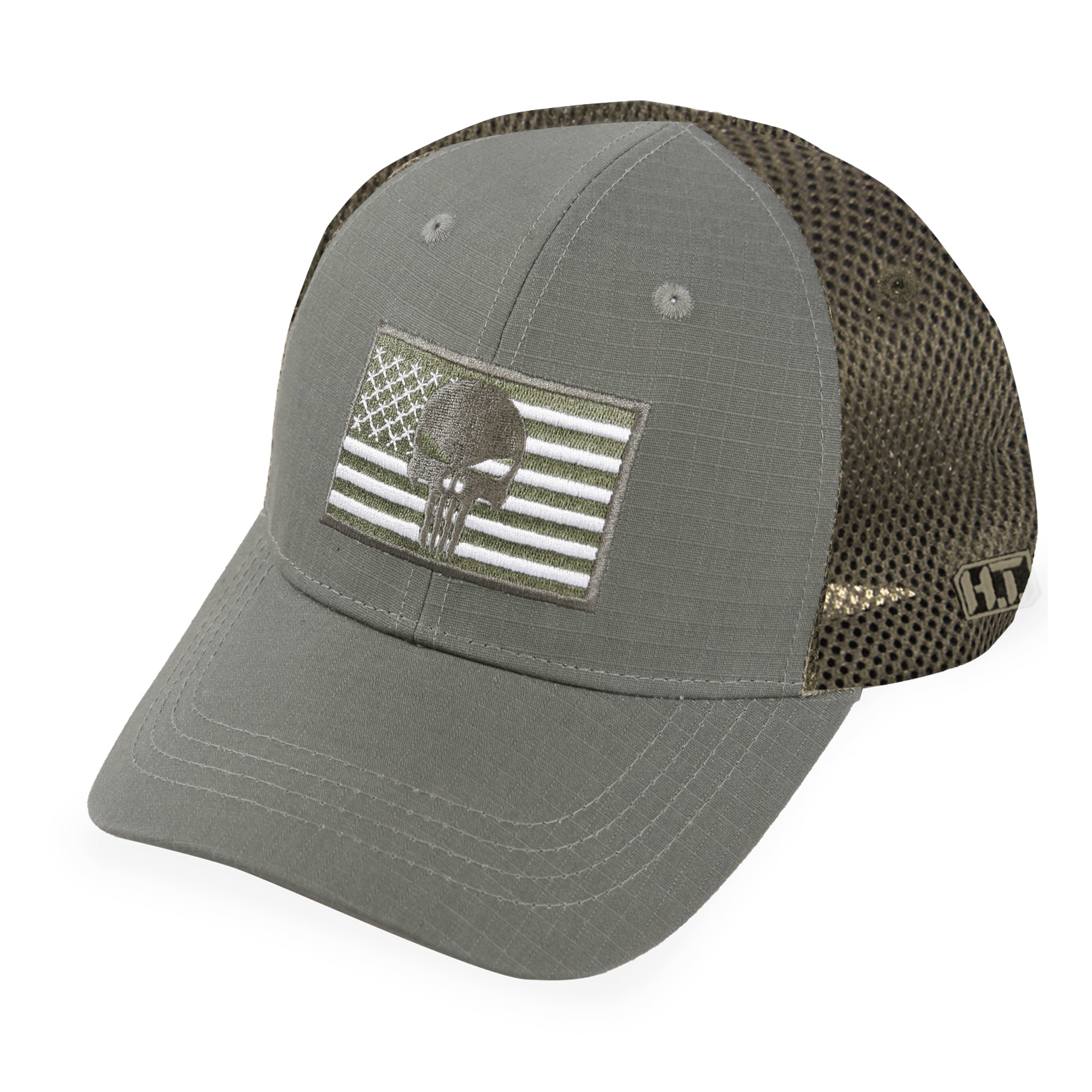 Soft Mesh - American Flag/Punisher Skull