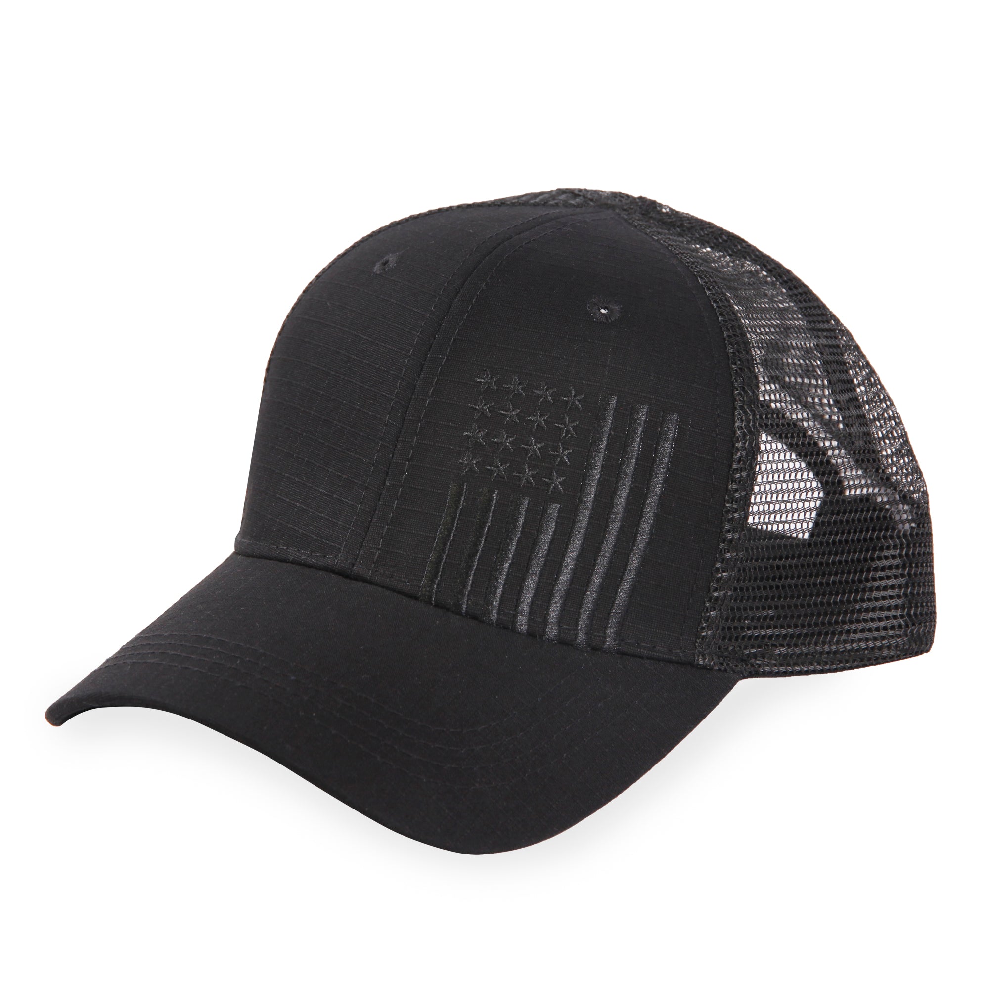 Embroidered American Flag - Trucker Mesh Hat