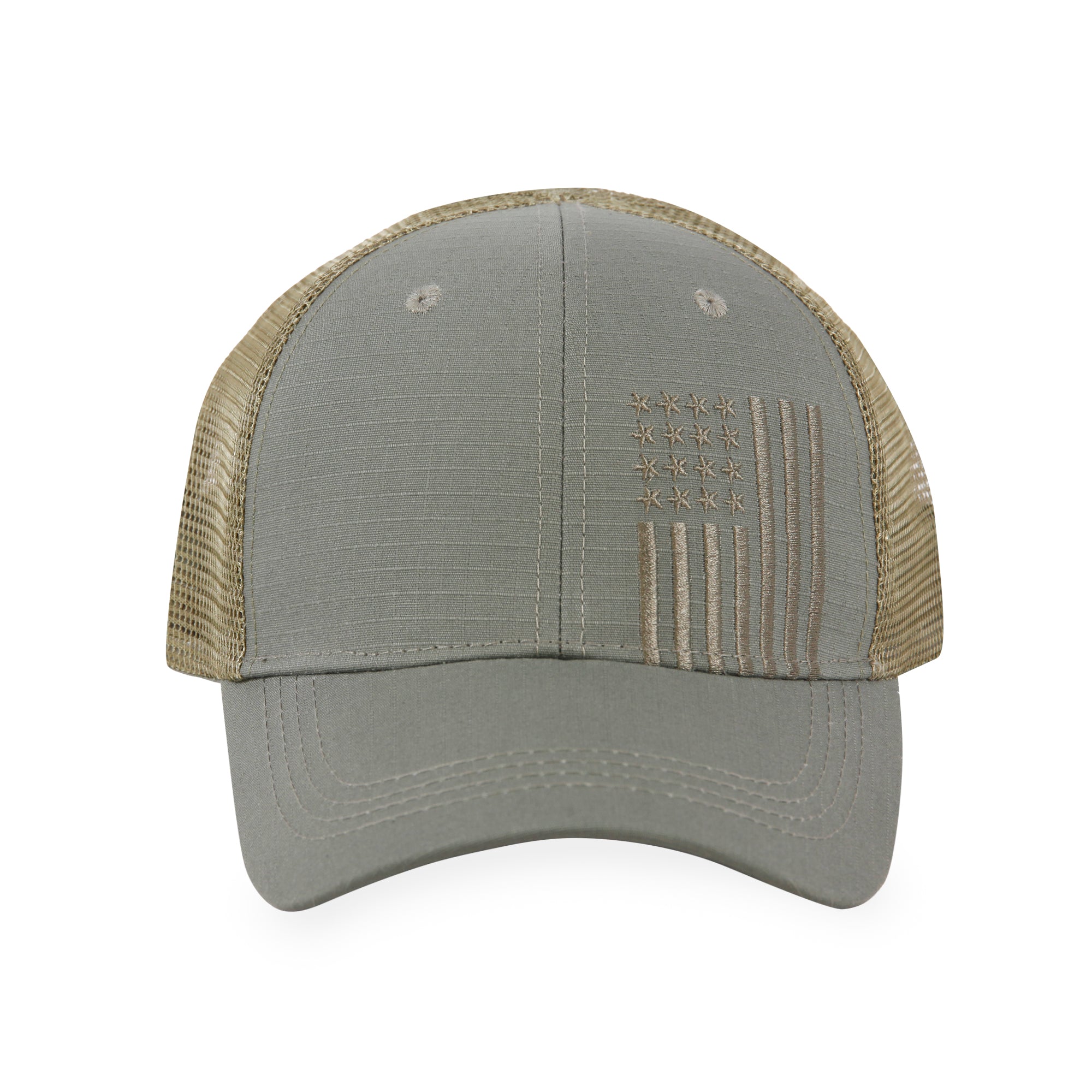 Embroidered American Flag - Trucker Mesh Hat