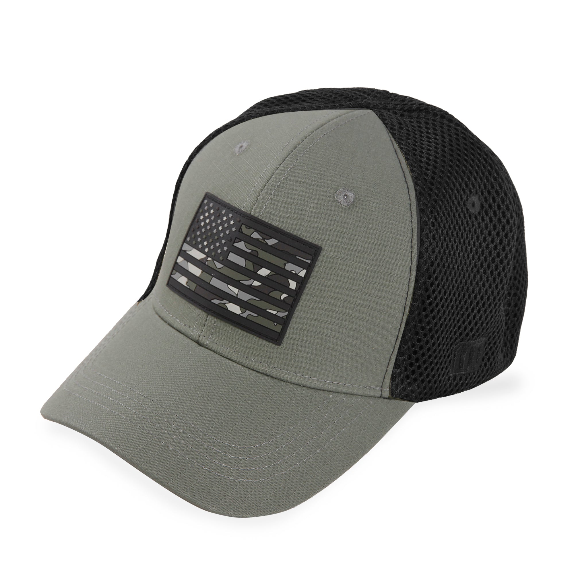 American Flag Camo Rubber Patch - Soft Mesh