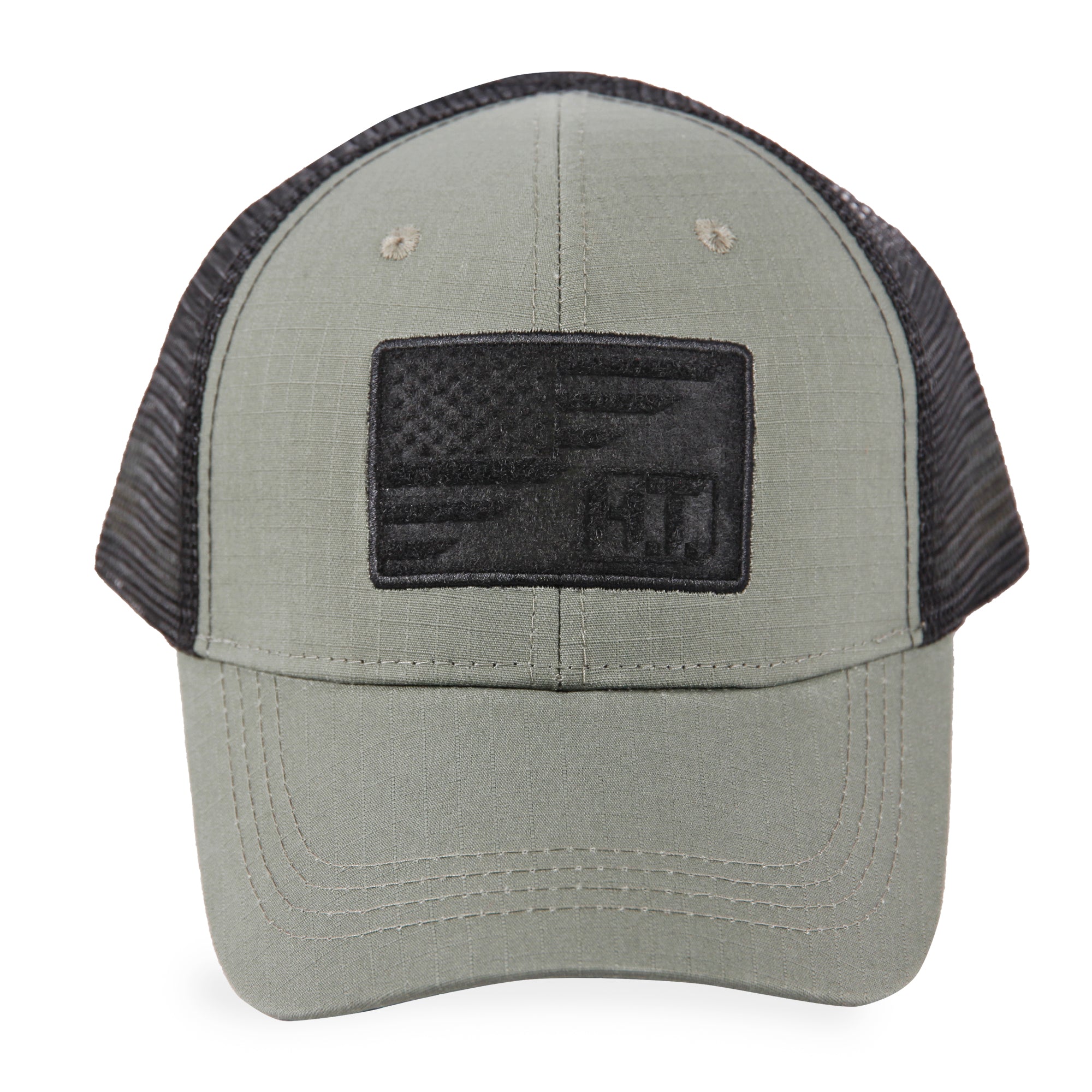 American Flag/HT Velcro Logo - Trucker Mesh Hat