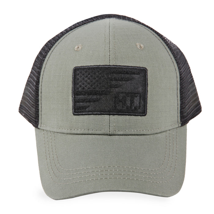 American Flag/HT Velcro Logo - Trucker Mesh Hat